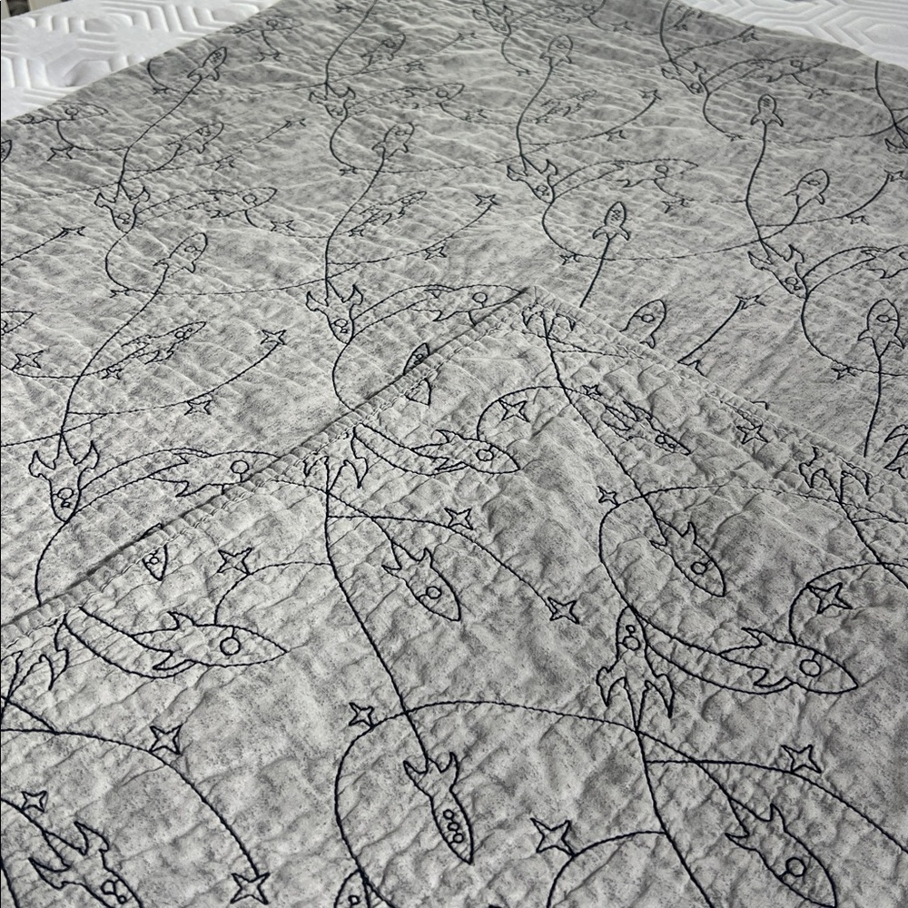 Boys plane twin quilt - Picture 3 of 4